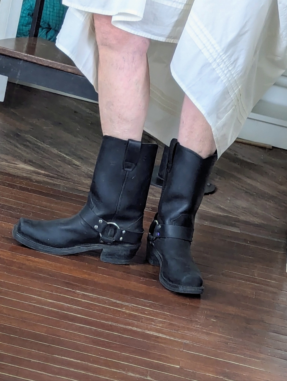 Durango Black Harness Moto Boots Women's 9 - Picture 8 of 8